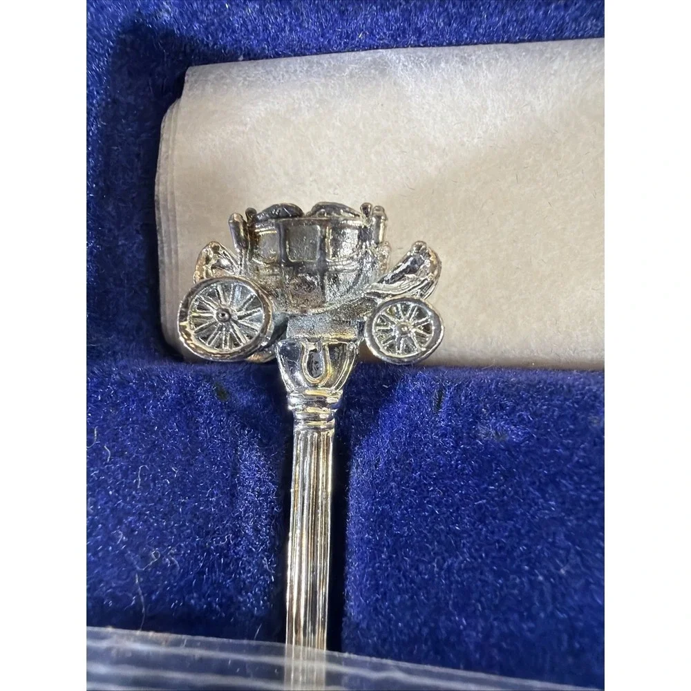 Vintage Sandringham Coronation Spoon‎ Set 6pc WAPW Silver Plate Great Britain